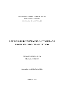 o modelo de economia pré-capitalista no brasil