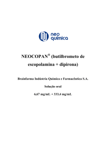 NEOCOPAN (butilbrometo de escopolamina + dipirona)
