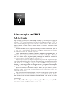 9 Introdu&ccedil;&atilde;o ao DHCP