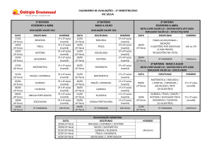 calendário de avaliações – 1º semestre/2015 m1 gd/ja 1ª bateria