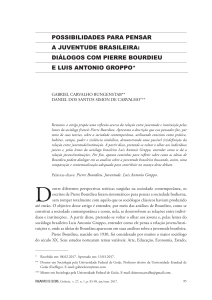 POSSIBILIDADES PARA PENSAR A JUVENTUDE BRASILEIRA