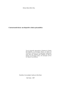 Contratransferência: um dispositivo clínico psicanalítico - PUC-SP