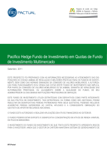 Pacifico Hedge Fundo de Investimento em Quotas de Fundo de