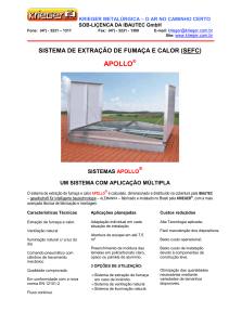 APOLLO - Sistema de extração de fumaça e calor