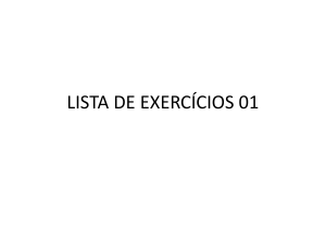 lista de exercícios 01 - IME-USP