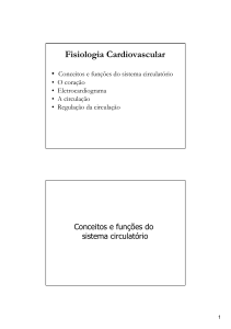 Fisiologia Cardiovascular - Curso de Fisiologia