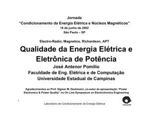 Qualidade da Energia Elétrica e Eletrônica de Potência