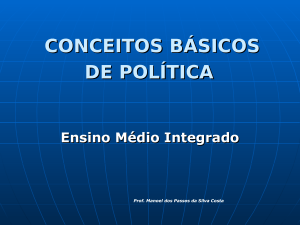 conceitos básicos de política - Páginas Pessoais