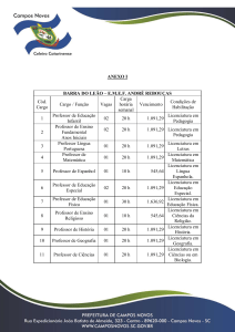 ANEXO I BARRA DO LEÃO – E.M.E.F. ANDRÉ REBOUÇAS Cód