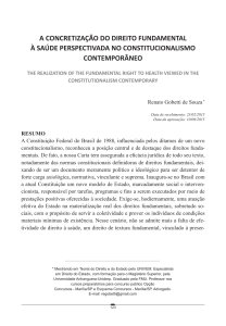 a concretização do direito fundamental à saúde - Revistas