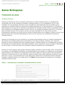 Asma Brônquica/Ventilação Mecânica na Asma Severa :: Dr. Pierre