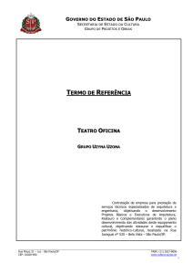 Termo de Referência - Teatro Oficina