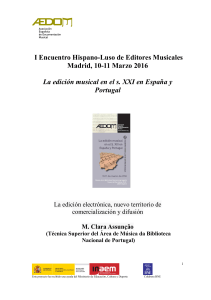 I Encuentro Hispano-Luso de Editores Musicales Madrid