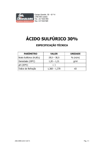 ácido sulfúrico 30%