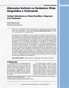 Alterações Verticais na Dentadura Mista: Diagnóstico