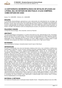 9º SINAGEO - Simpósio Nacional de Geomorfologia