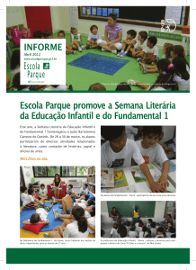 Escola Parque promove a Semana Literária da Educação Infantil e