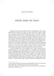 OPçÃO ZERO NO HAITI