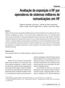 Avaliação da exposição à RF por operadores de sistemas militares