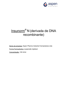 Insunorm N(derivada de DNA recombinante)