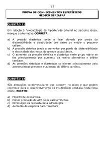 12 QUESTÃO 21 Em relação à fisiopatologia da