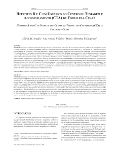 hepatites b e c em usuários do centro de testagem e
