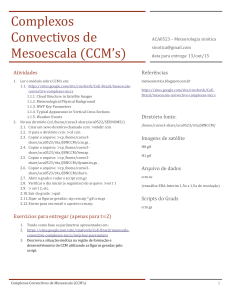 Complexos Convectivos de Mesoescala (CCM`s)