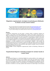 Diagnóstico organizacional: estratégias de marketing para