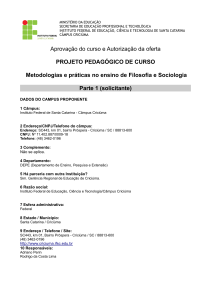 FIC Metodologias e Práticas do Ensino de Filosofia e