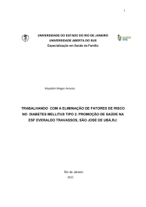 trabalhando com a eliminação de fatores de risco no diabetes