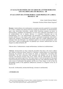 Avaliação do perfil de usuários de antimicrobianos em uma drogaria