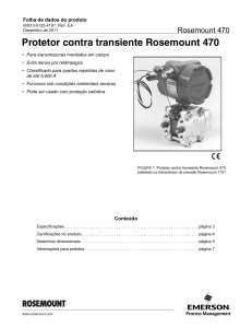 Protetor contra transiente Rosemount 470