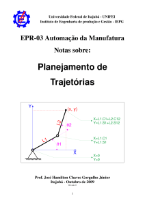 Planejamento de Trajetórias - Instituto de Engenharia Mecânica