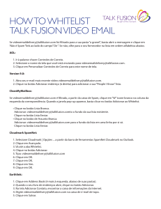 HOW TO WHITELIST TALK FUSION VIDEO EMAIL