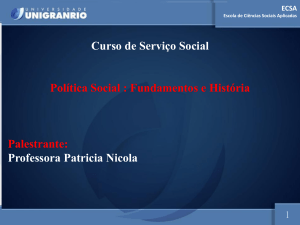Política Social: Fundamentos e História