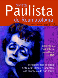 Abril/Junho 2006 - Sociedade Paulista de Reumatologia