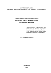 PROGRAMA DE DOUTORADO EM PATOLOGIA AMBIENTAL E