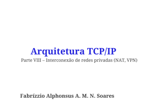 Arquitetura TCP/IP - INF