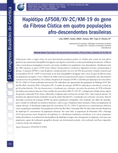 Haplótipo ∆F508/XV-2C/KM-19 do gene da Fibrose Cística em