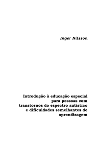 Inger Nilsson Introdução à educação especial para pessoas com