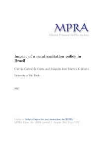 Impact of a rural sanitation policy in Brazil