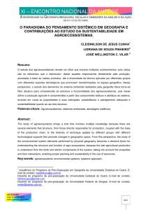 o paradigma do pensamento sistêmico em geografia e