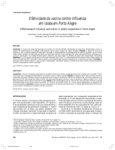 Efetividade da vacina contra influenza em idosos