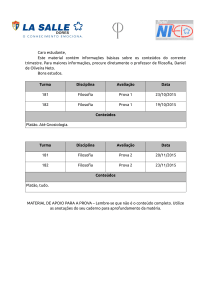 Caro estudante, Este material contém informações básicas