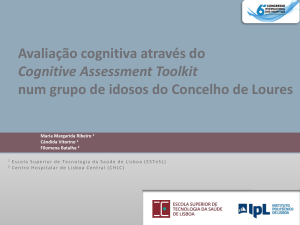 Avaliação cognitiva através do Cognitive Assessment Toolkit