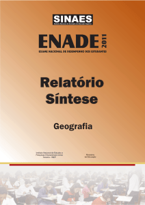 CAPAS RELATÓRIO SÍNTESE 2011