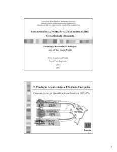 2. Produção Arquitetônica e Eficiência Energética