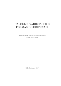cálculo, variedades e formas diferenciais