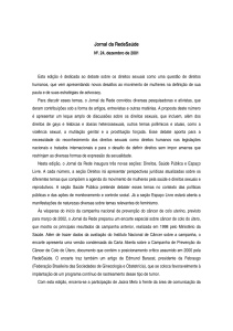 Jornal da RedeSaúde - Rede Feminista de Saúde