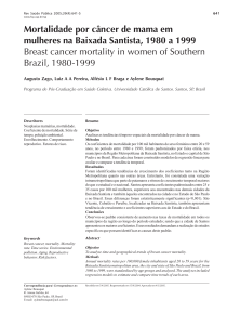 Mortalidade por câncer de mama em mulheres